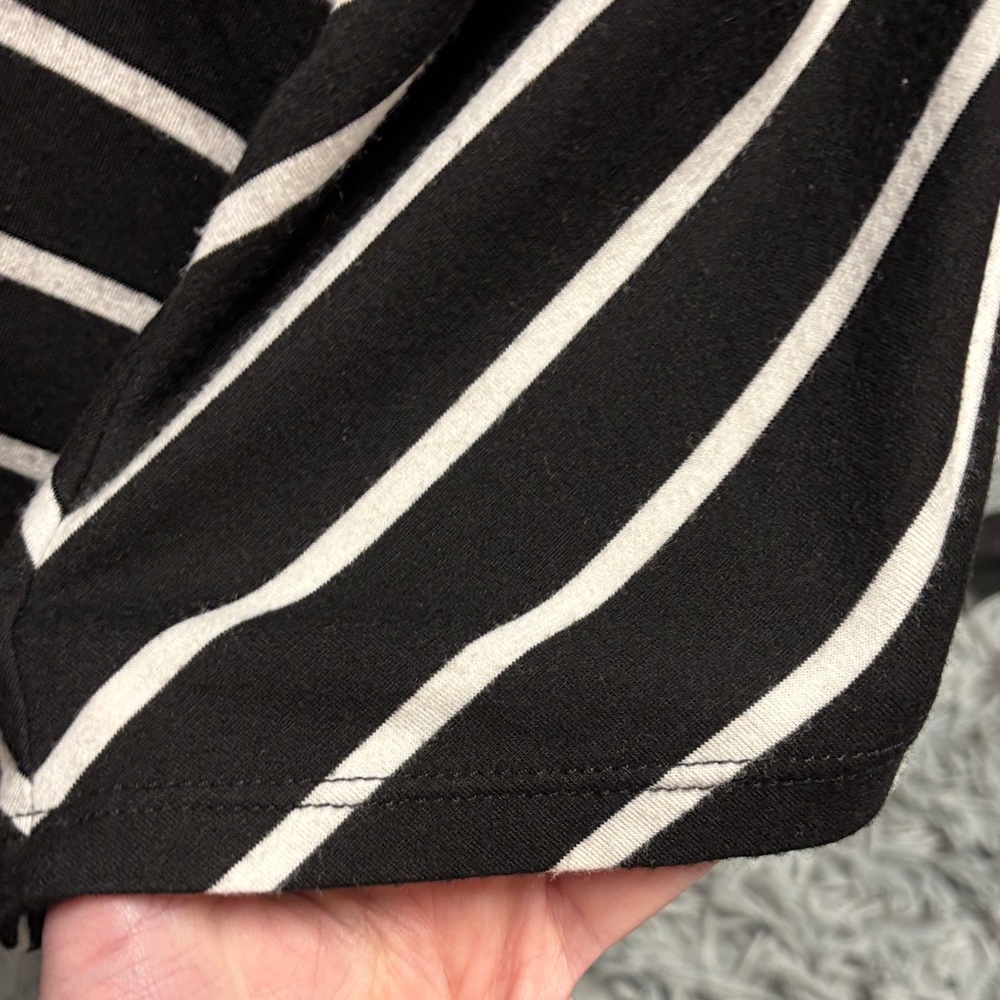 Black and White Striped Midi Skirt - Picture 8 of 15